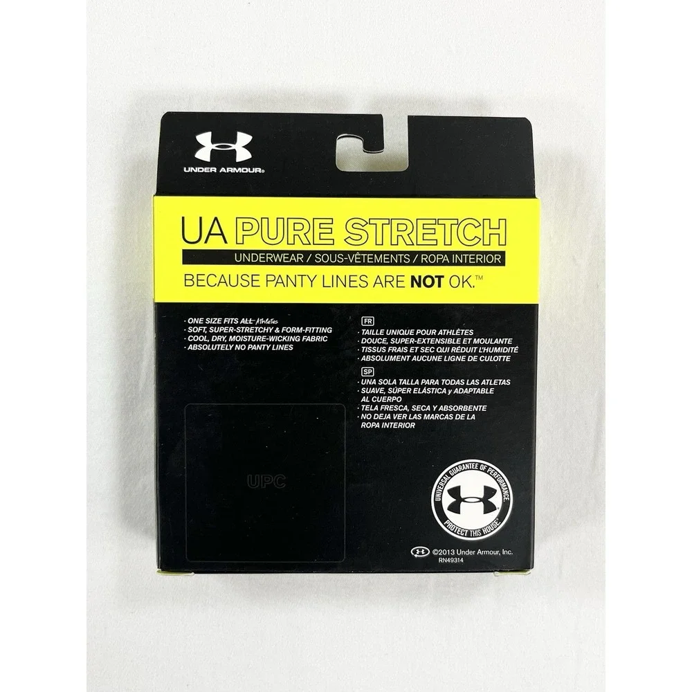 Under Armour Pure Stretch Cheeky Underwear Pink‎ Star No Show Panties NWT OS 5